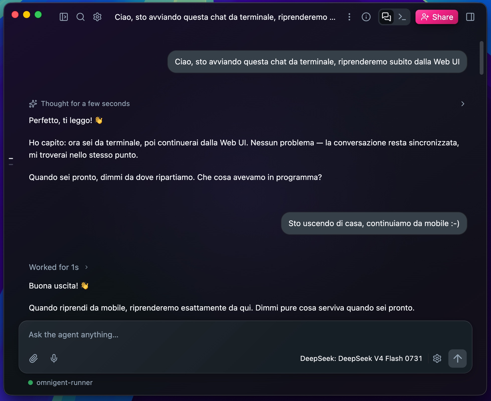 Web UI Omnigent